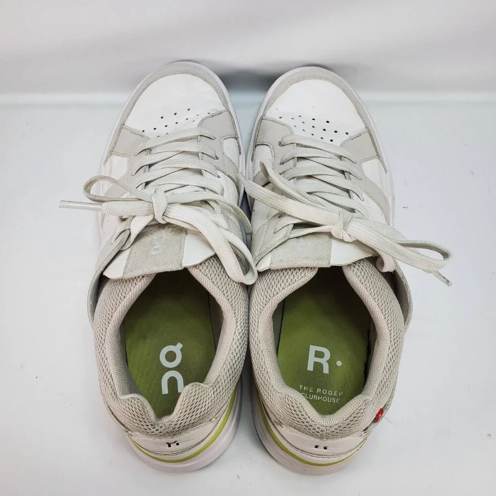 On THE ROGER Clubhouse CloudTec Womens 9 Tennis Sneakers White‎ Yellow